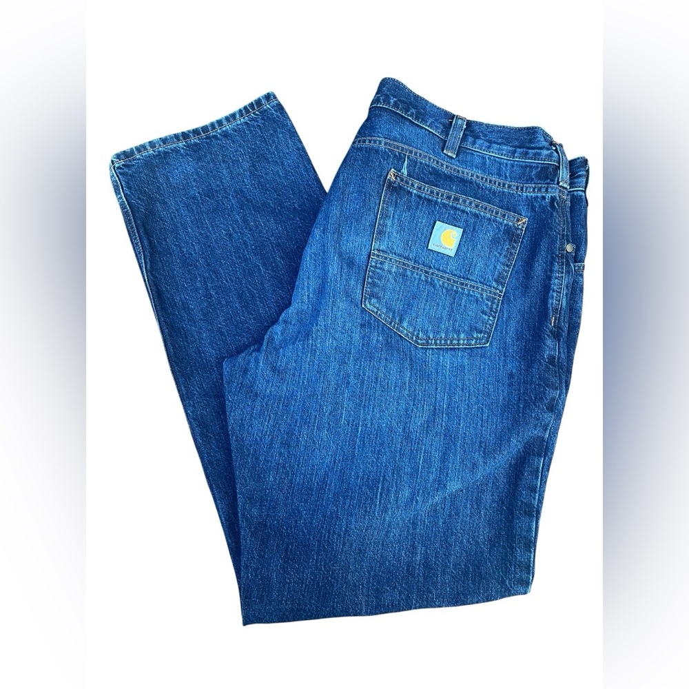 Carhartt Men's Relaxed Fit Denim Blue Jeans 40x34